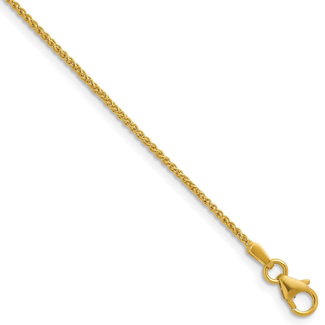 Gold 1.3mm Spiga (Wheat) Chain, 22"