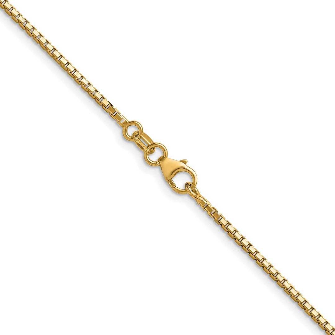 Gold 1.45mm Box Chain, 16
