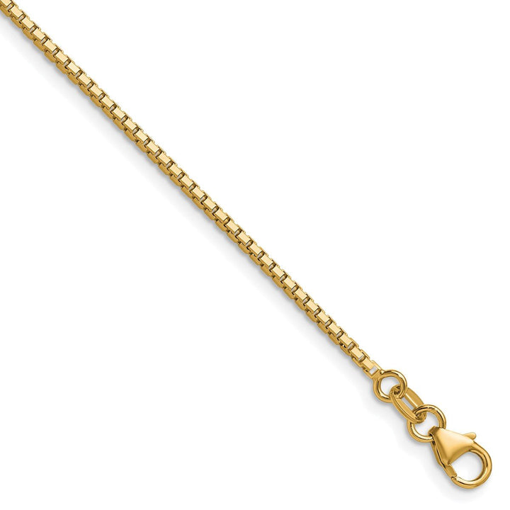 Gold 1.45mm Box Chain, 16" - Chain - Design Jewellers Edmonton