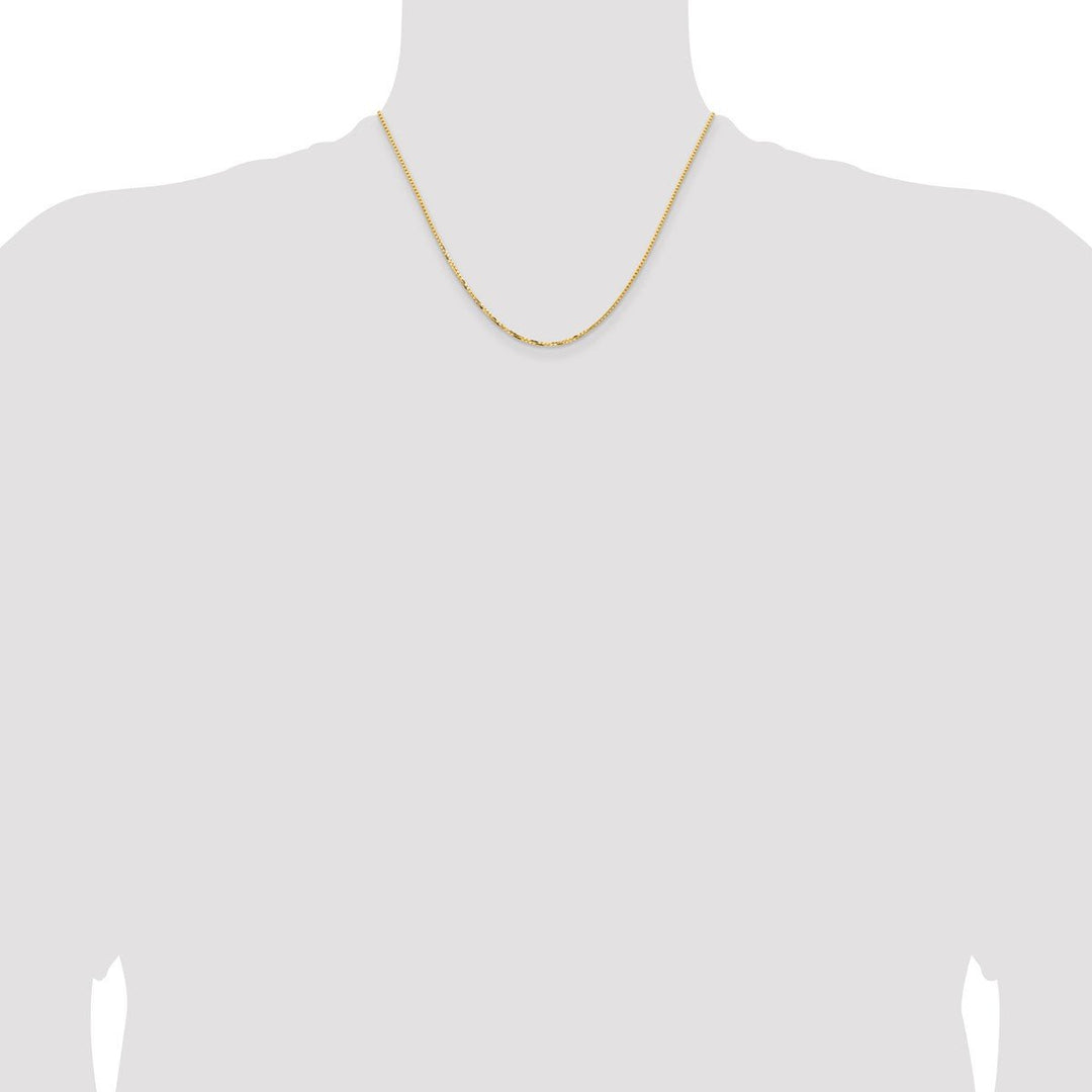 Gold 1.45mm Box Chain, 18