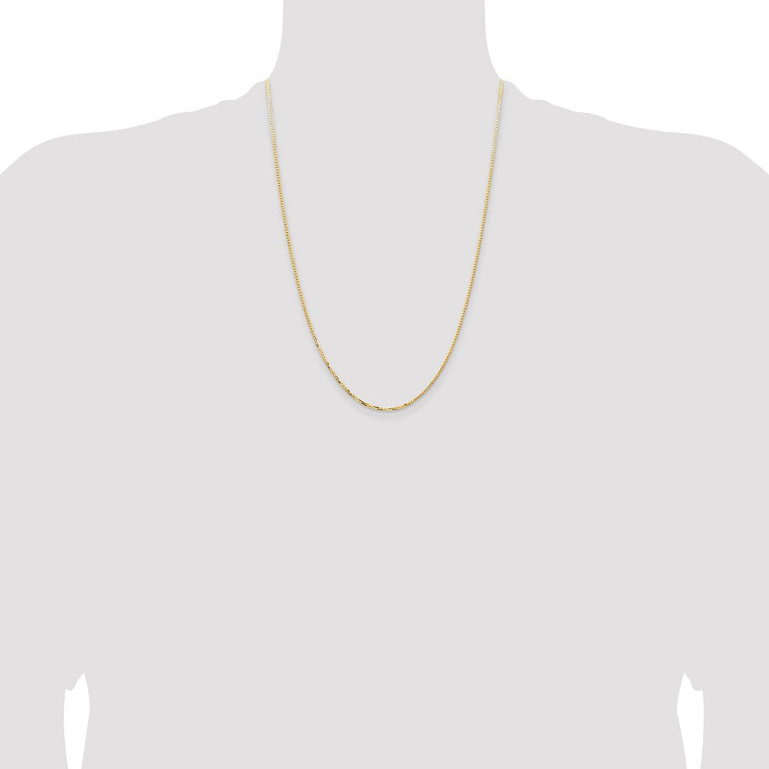 Gold 1.45mm Box Chain, 24