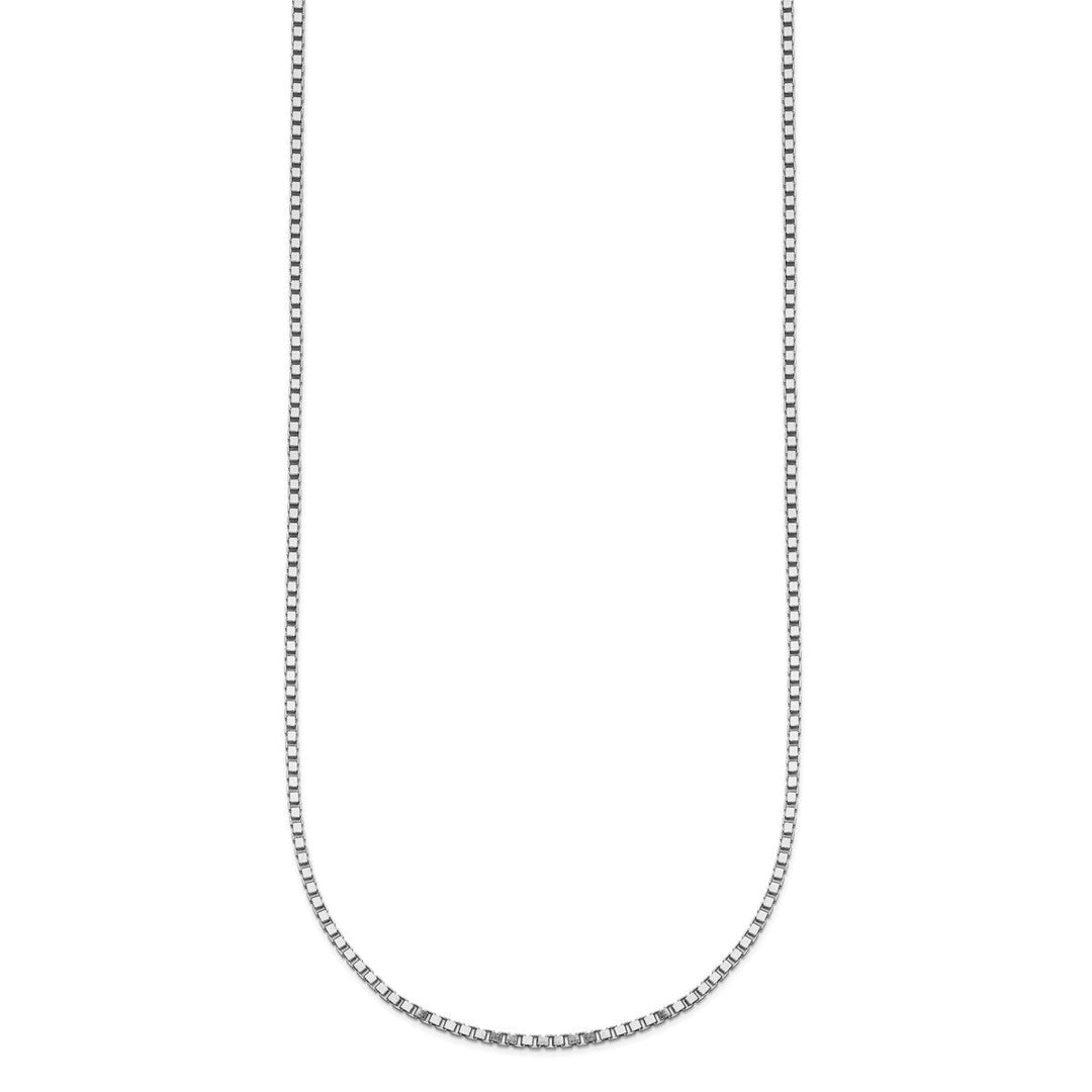 Gold 1.4mm Box Necklace, 16
