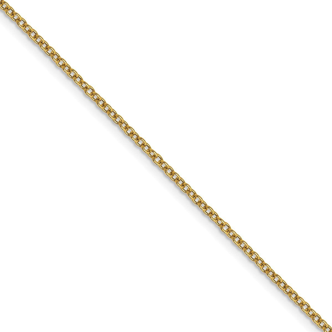 Gold 1.4mm Cable Chain, 100"