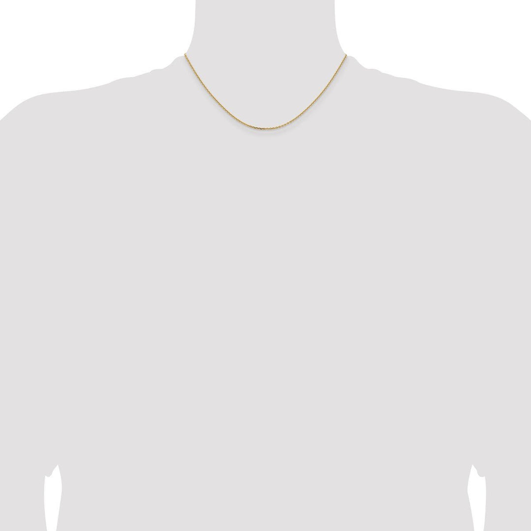 Gold 1.4mm Cable Chain, 16