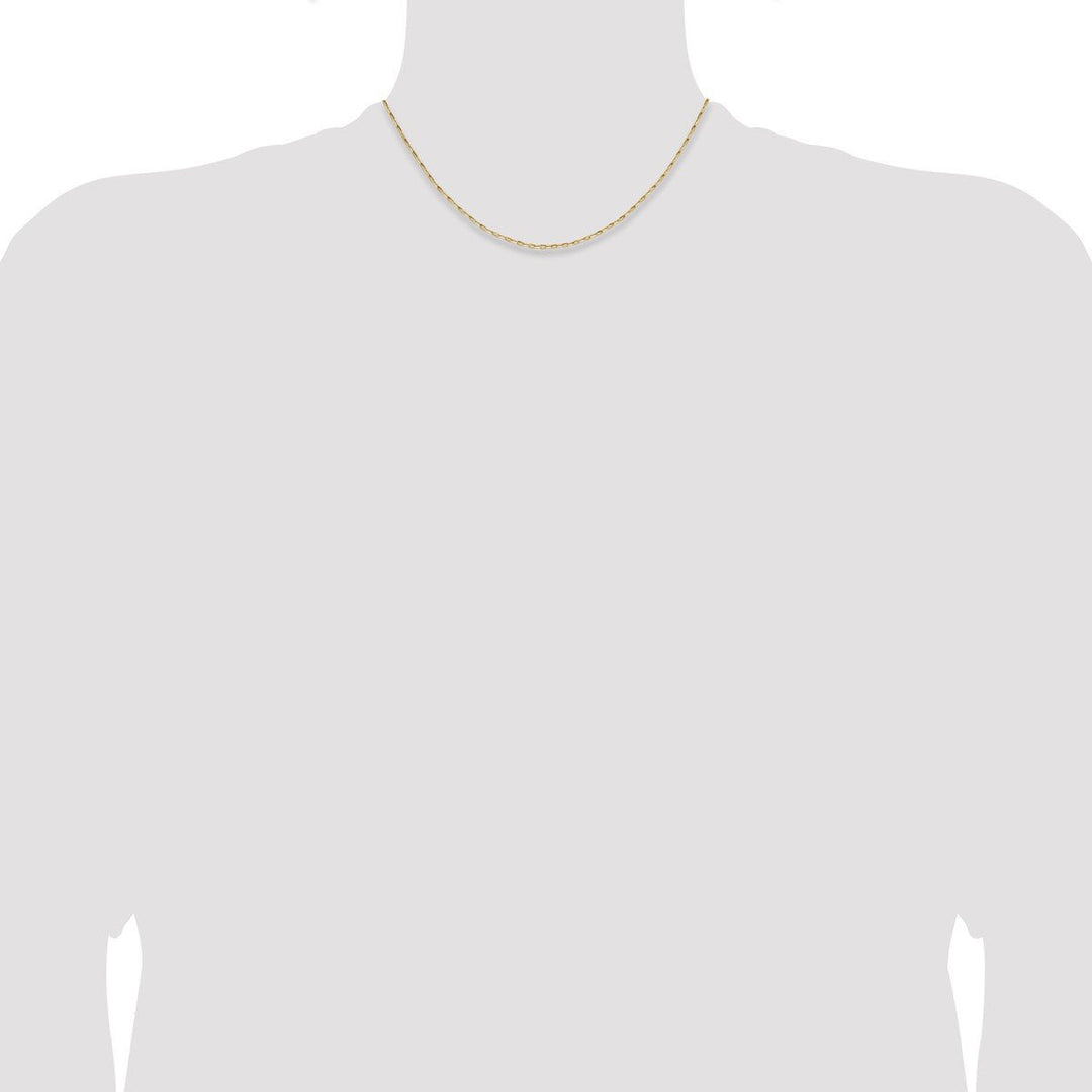Gold 1.4mm Cable Chain, 16