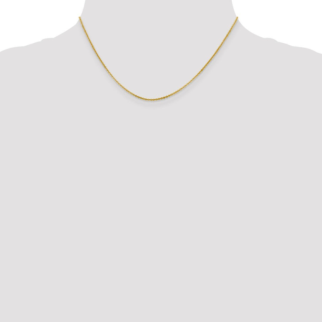 Gold 1.4mm Cable Chain, 16
