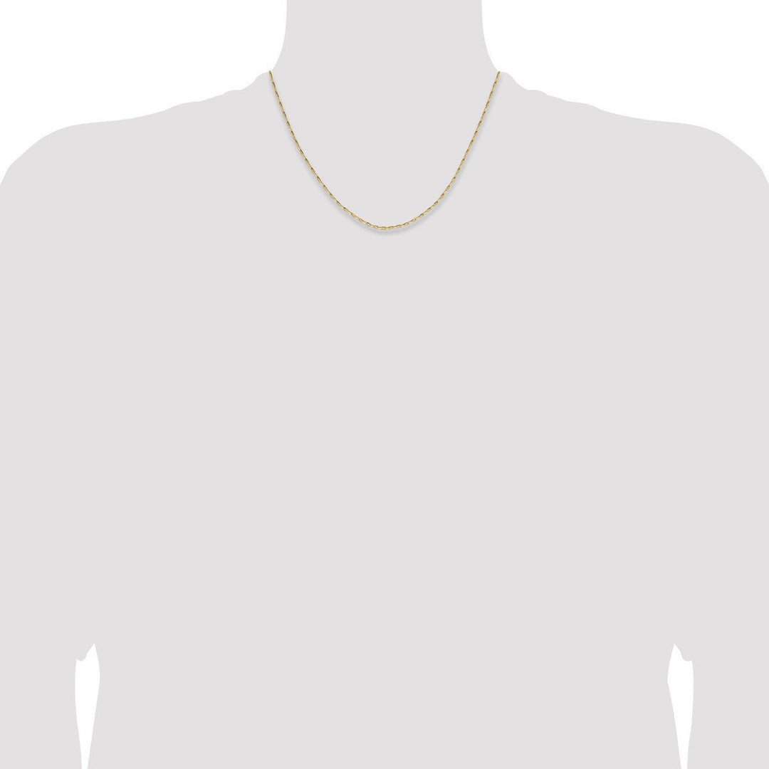 Gold 1.4mm Cable Chain, 18