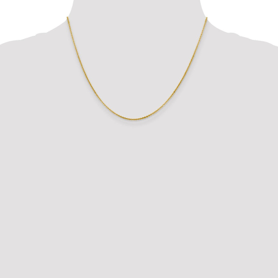 Gold 1.4mm Cable Chain, 18