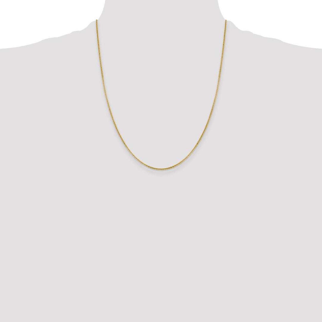 Gold 1.4mm Cable Chain, 22