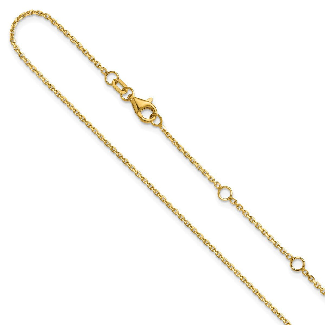 Gold 1.4mm Cable Chain, 22"