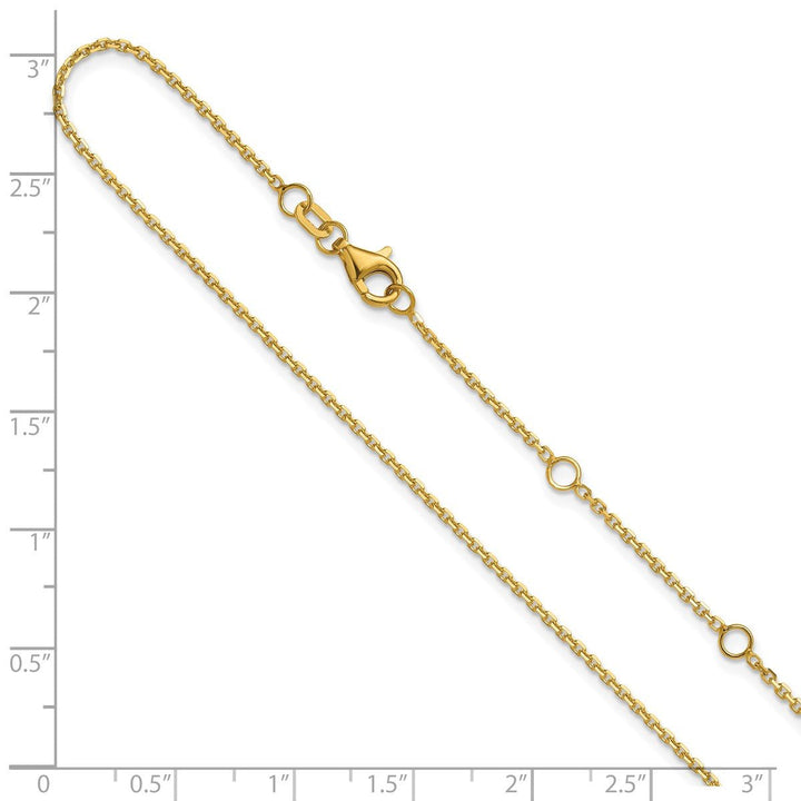 Gold 1.4mm Cable Chain, 22" - Chain - Design Jewellers Edmonton