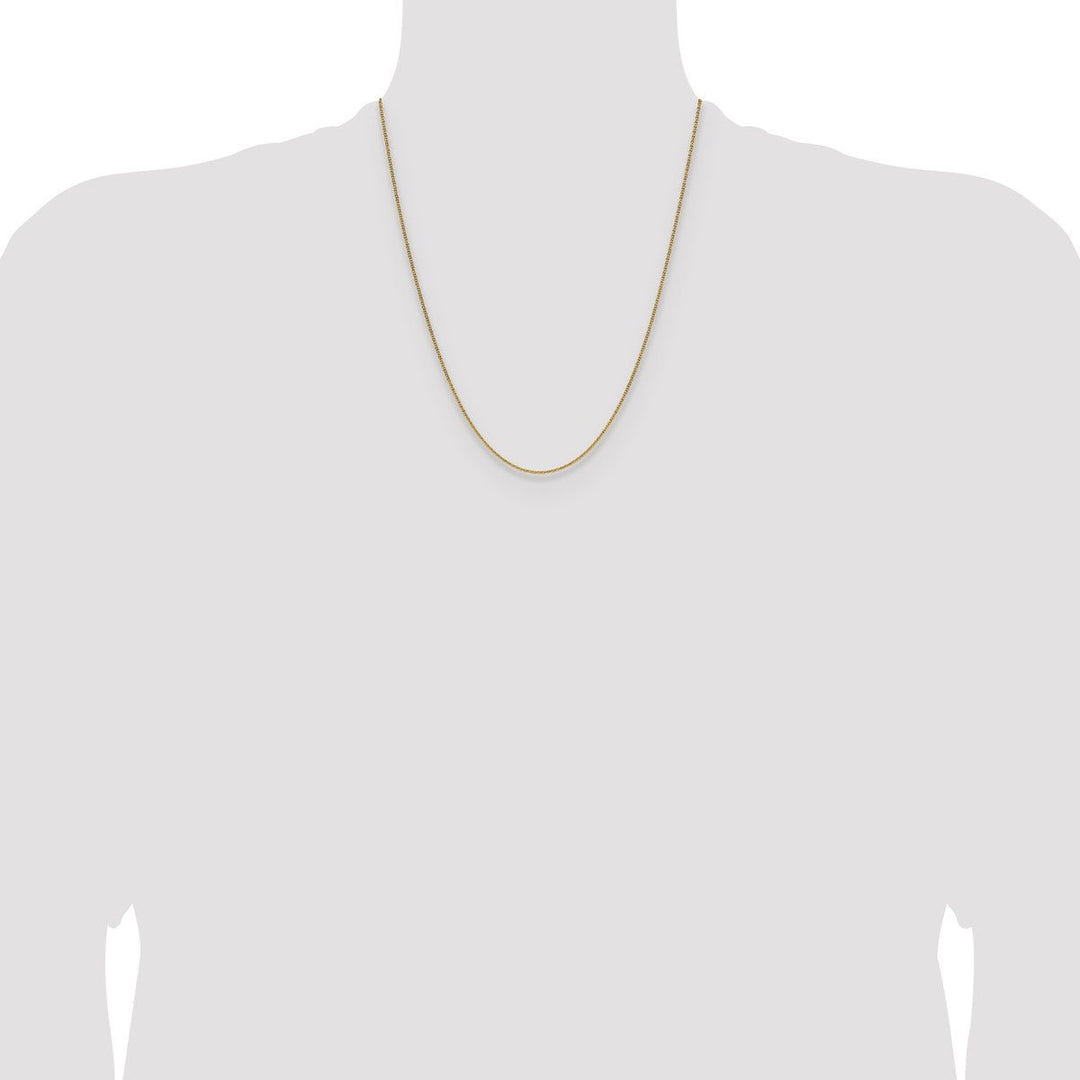 Gold 1.4mm Cable Chain, 22