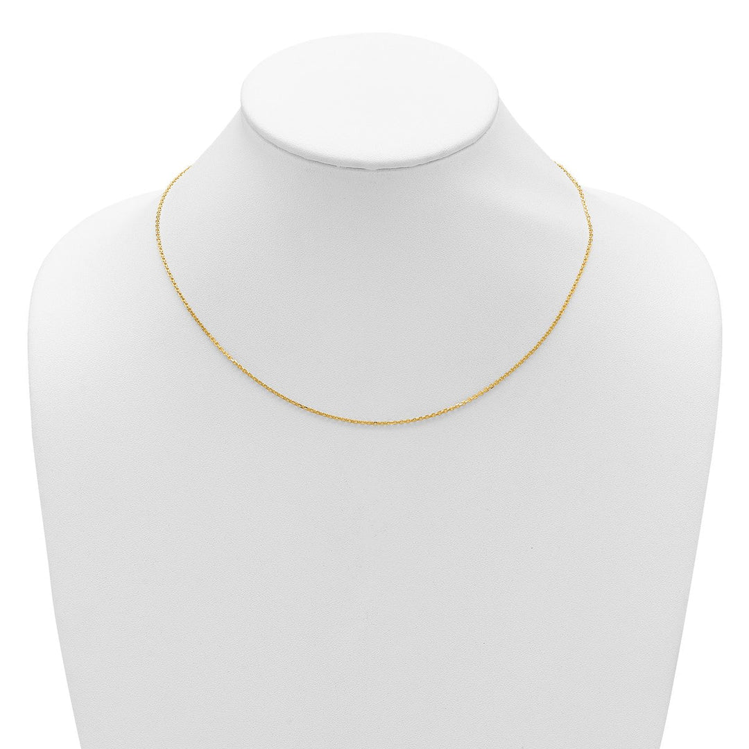 Gold 1.4mm Cable Chain, 22