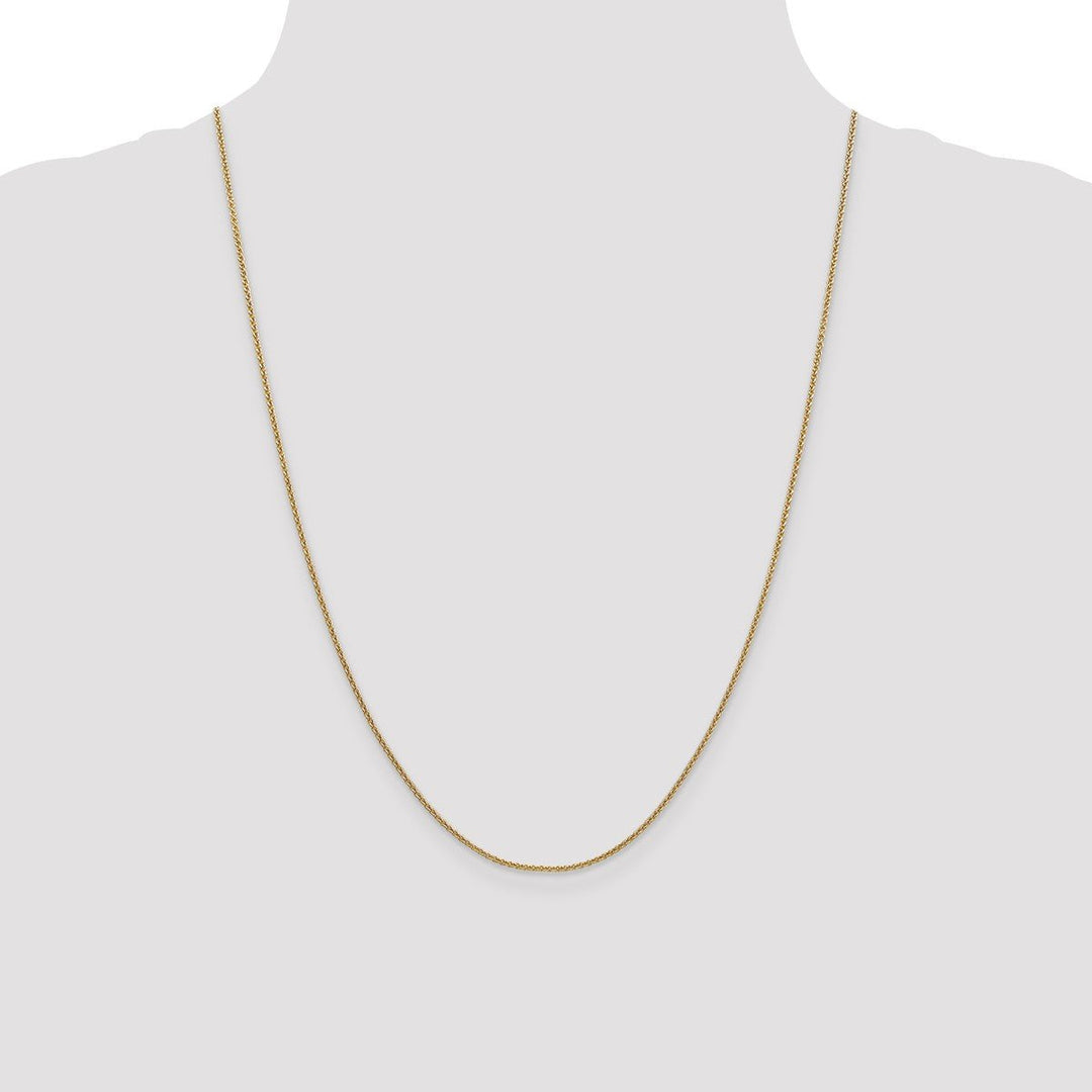 Gold 1.4mm Cable Chain, 24