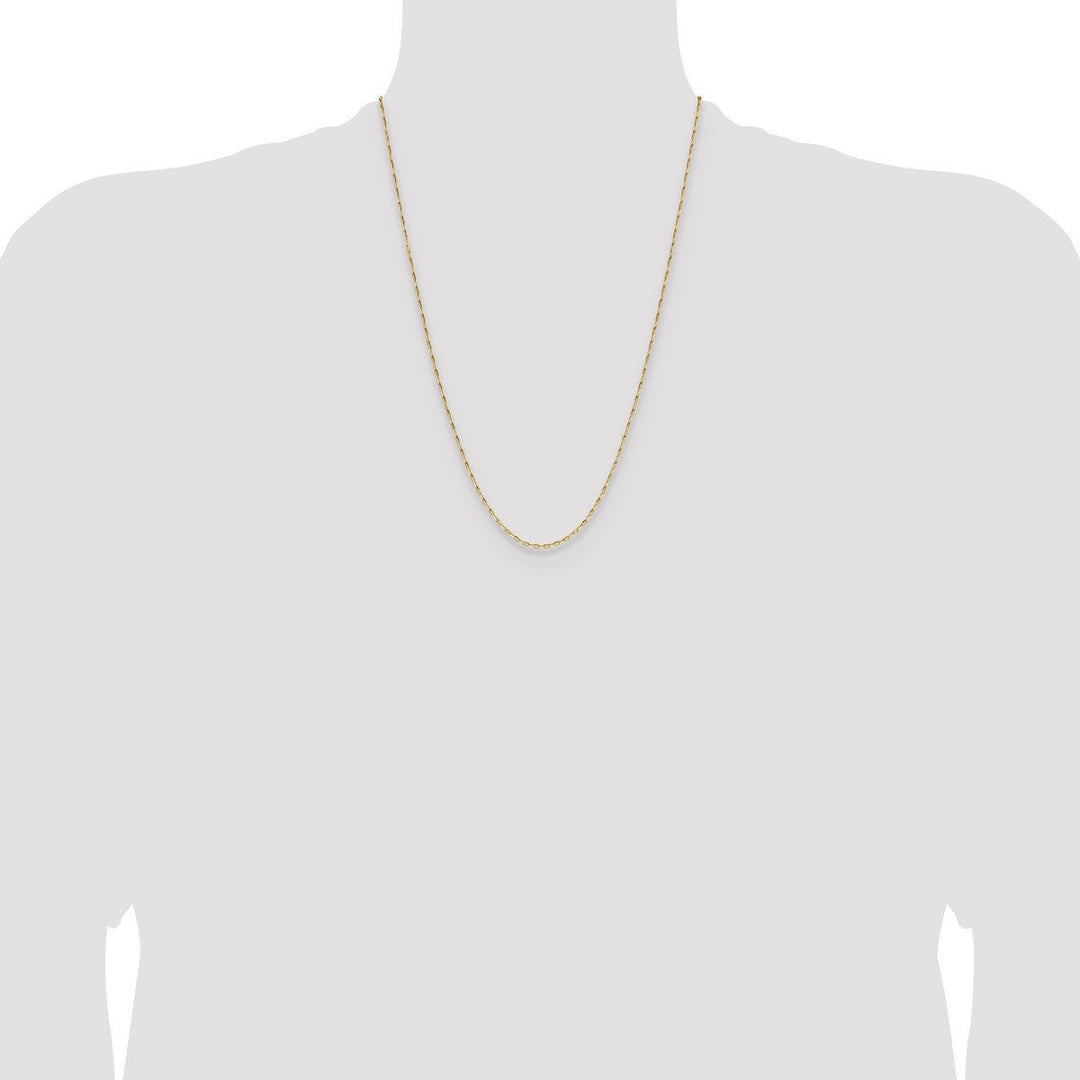 Gold 1.4mm Cable Chain, 24
