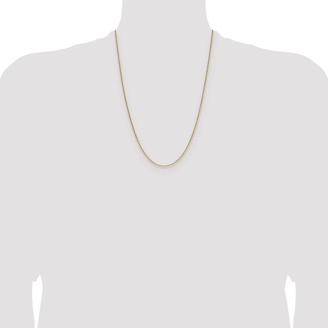 Gold 1.4mm Cable Chain, 24