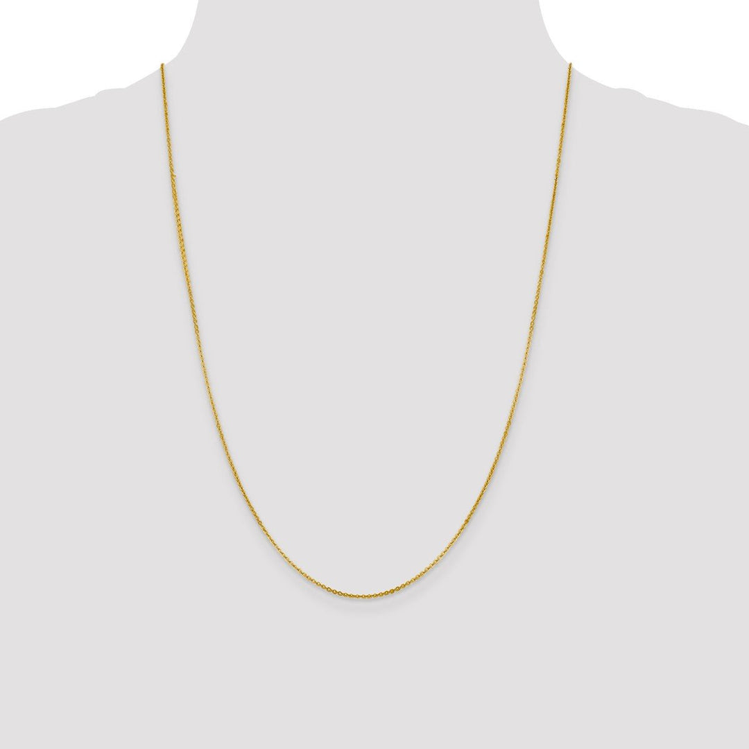 Gold 1.4mm Cable Chain, 24