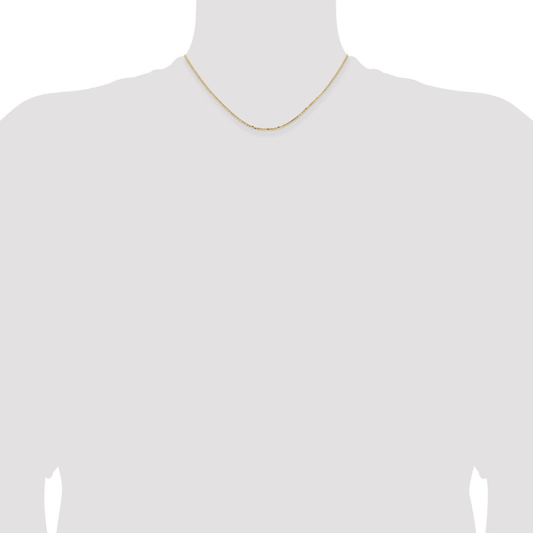Gold 1.5mm Cable Chain, 16