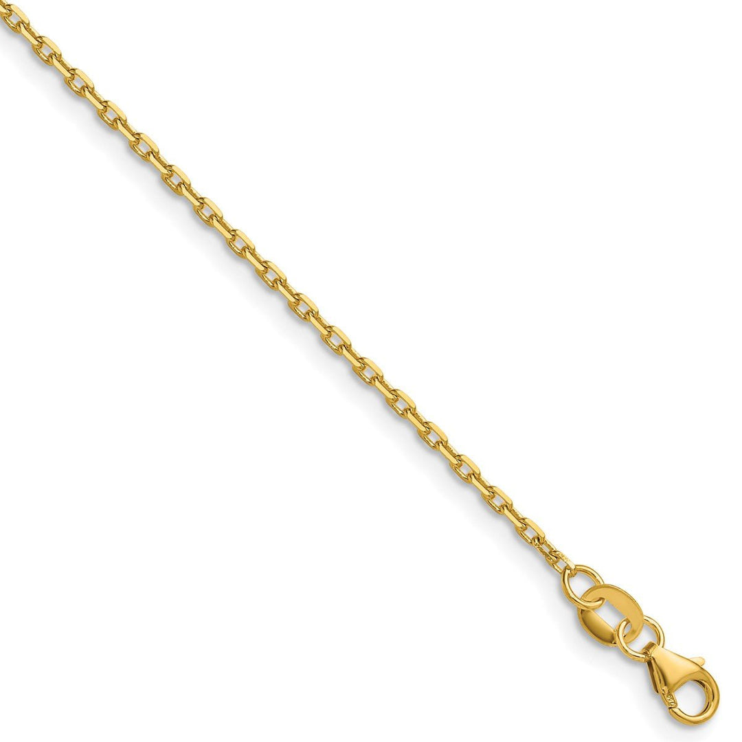 Gold 1.5mm Cable Chain, 22
