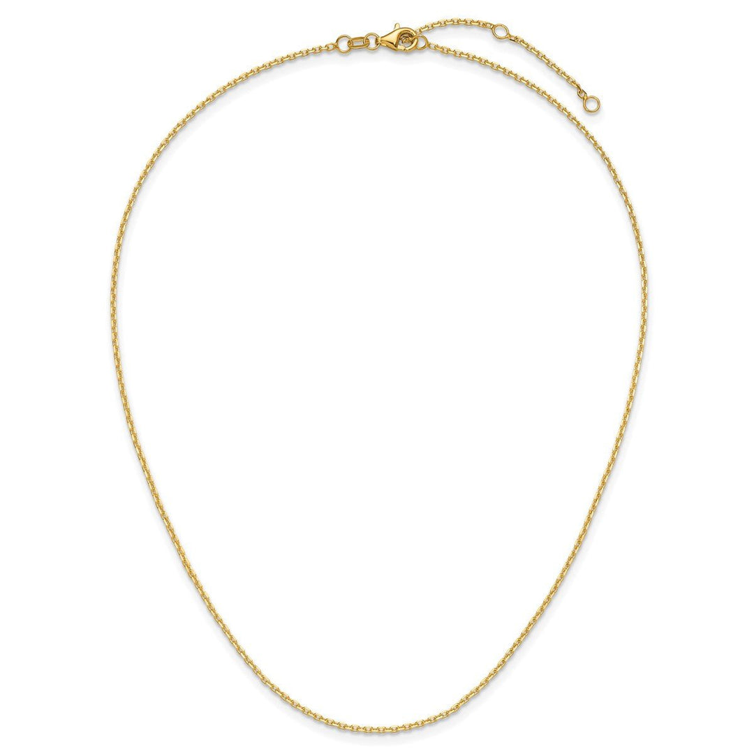 Gold 1.5mm Cable Chain, 22