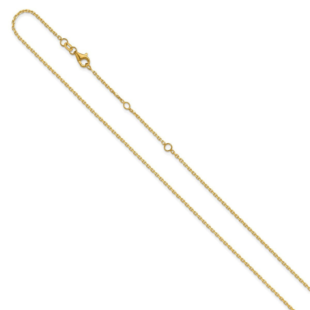 Gold 1.5mm Cable Chain, 22