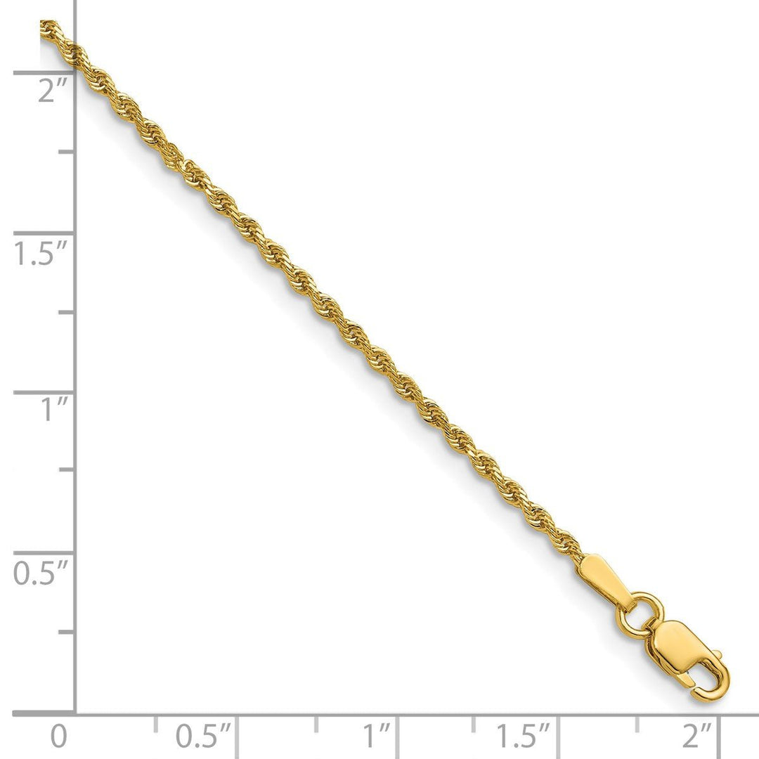 Gold 1.5mm Rope Chain, 16