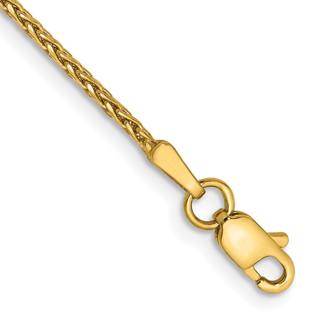 Gold 1.5mm Spiga (Wheat) Chain, 10"