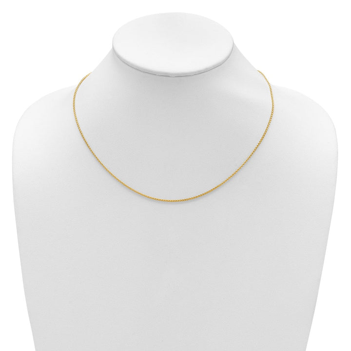Gold 1.5mm Spiga (Wheat) Chain, 16" - Chain - Design Jewellers Edmonton