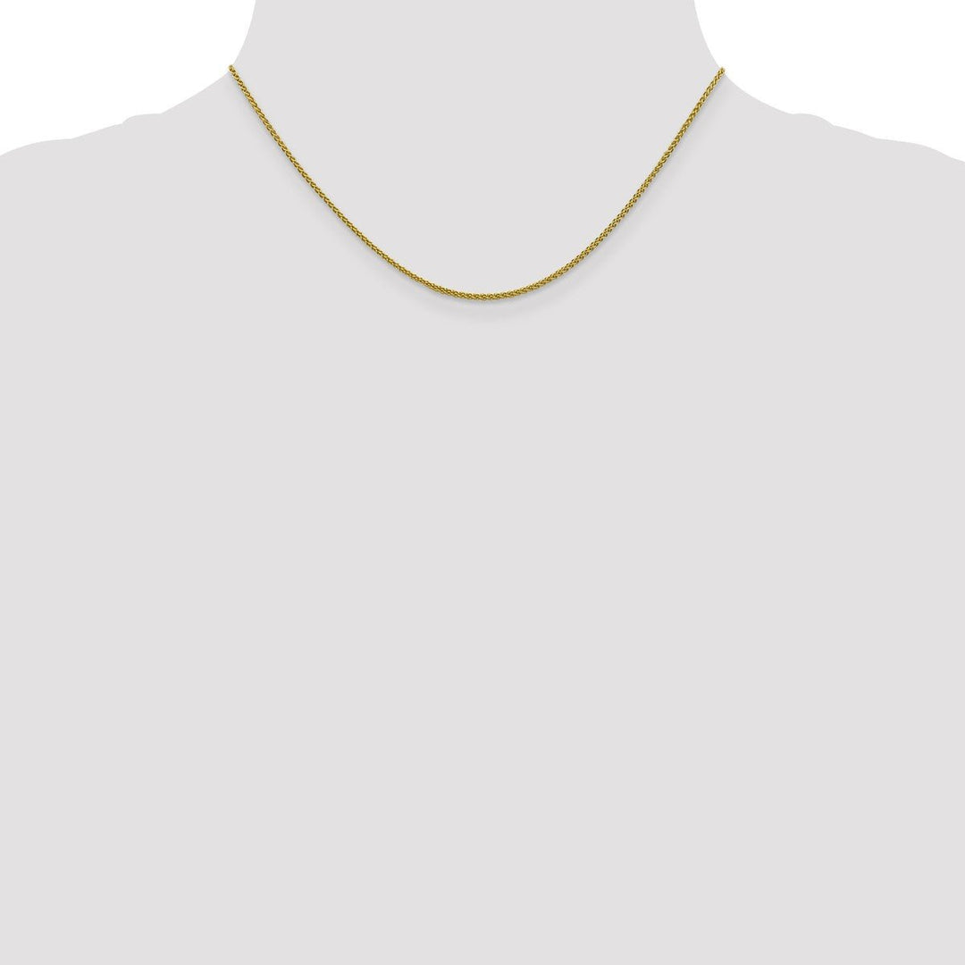 Gold 1.5mm Spiga (Wheat) Chain, 16