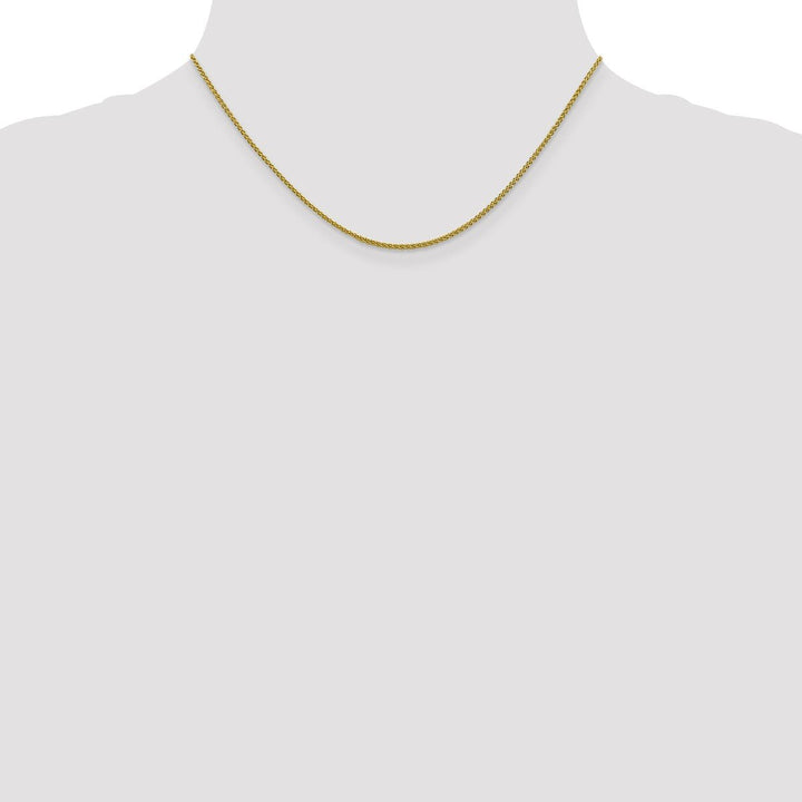 Gold 1.5mm Spiga (Wheat) Chain, 16" - Chain - Design Jewellers Edmonton