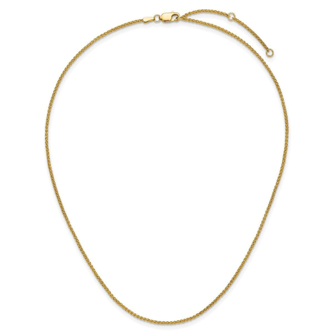 Gold 1.5mm Spiga (Wheat) Chain, 16