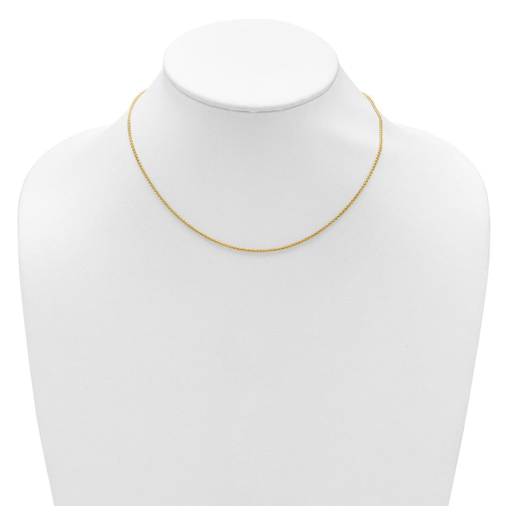 Gold 1.5mm Spiga (Wheat) Chain, 16" - Chain - Design Jewellers Edmonton