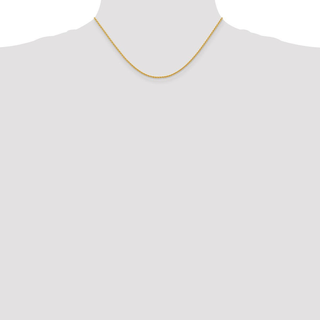 Gold 1.5mm Spiga (Wheat) Chain, 16