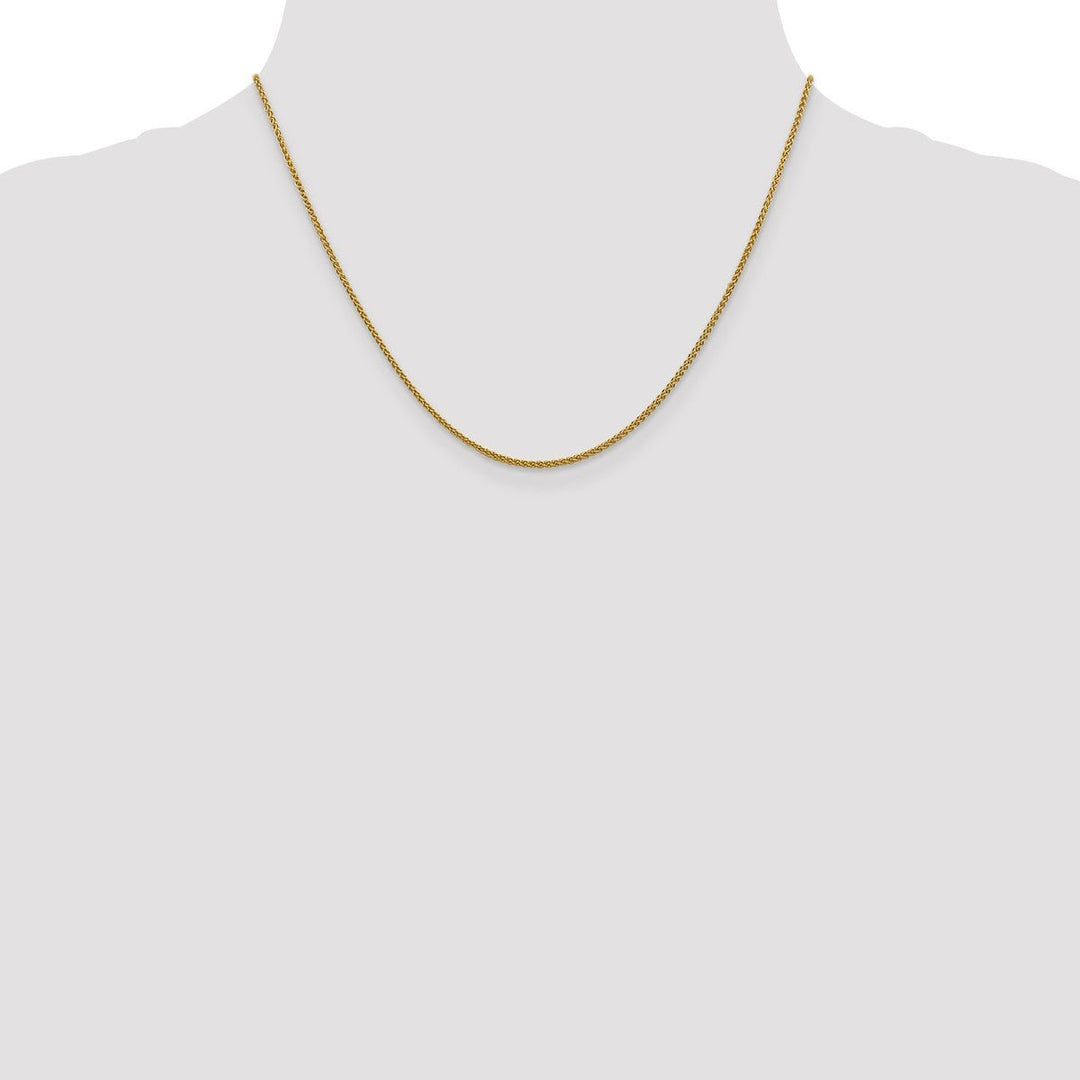 Gold 1.5mm Spiga (Wheat) Chain, 18