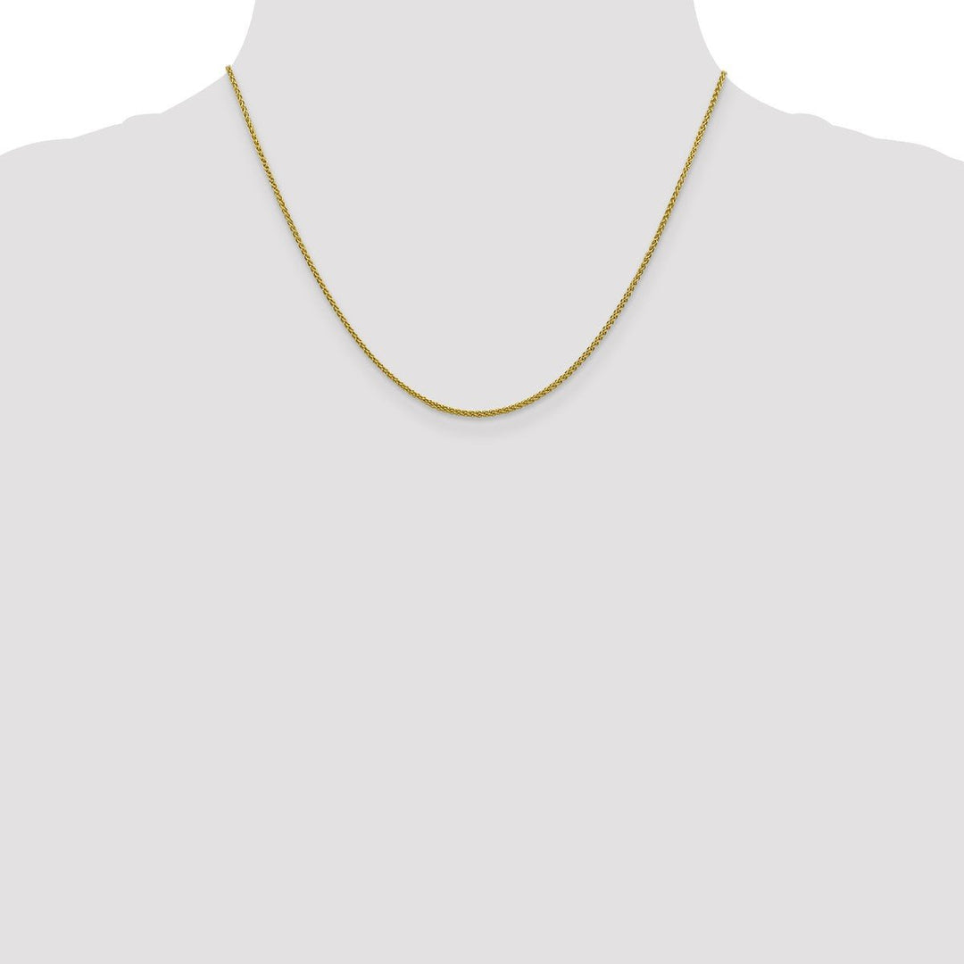 Gold 1.5mm Spiga (Wheat) Chain, 18