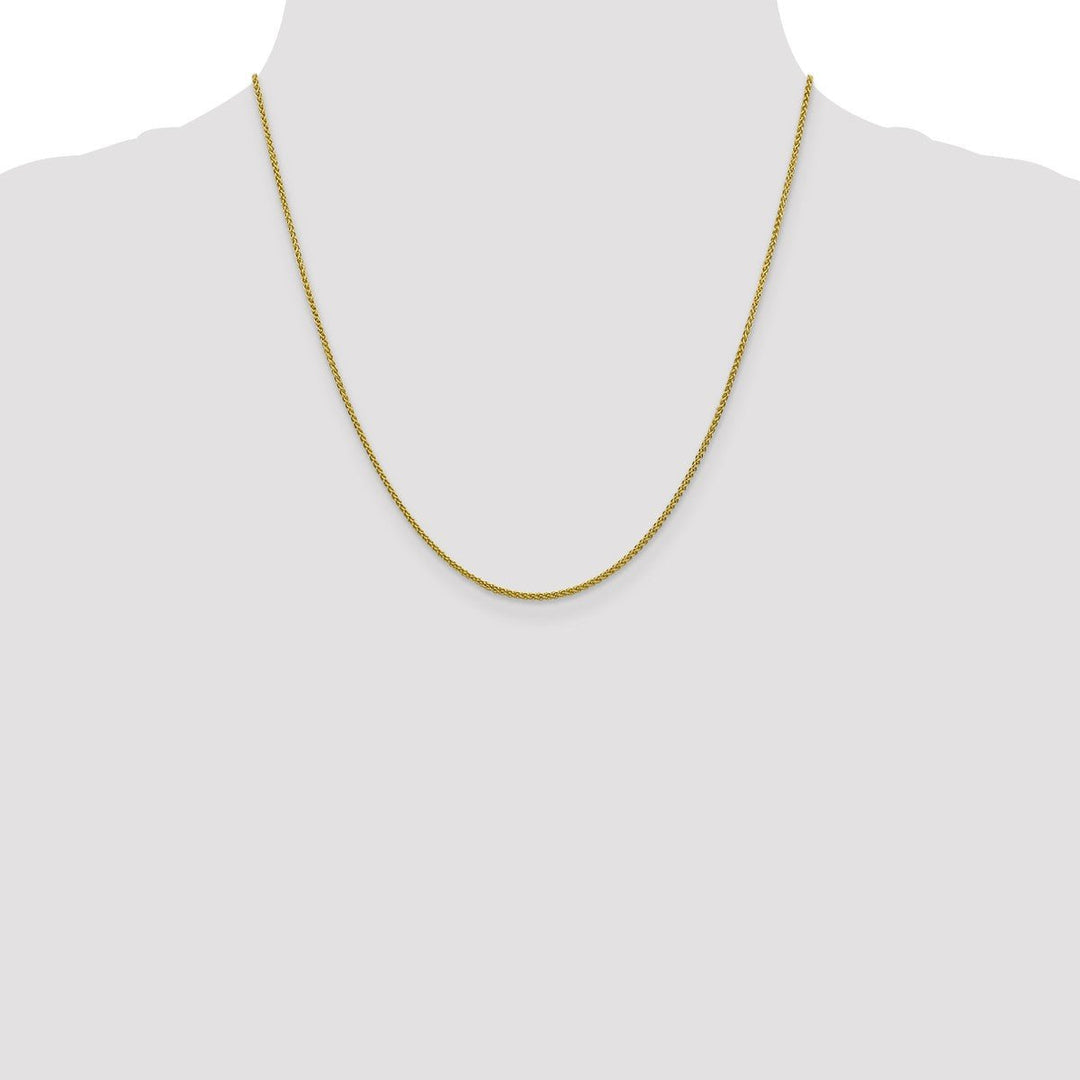 Gold 1.5mm Spiga (Wheat) Chain, 20