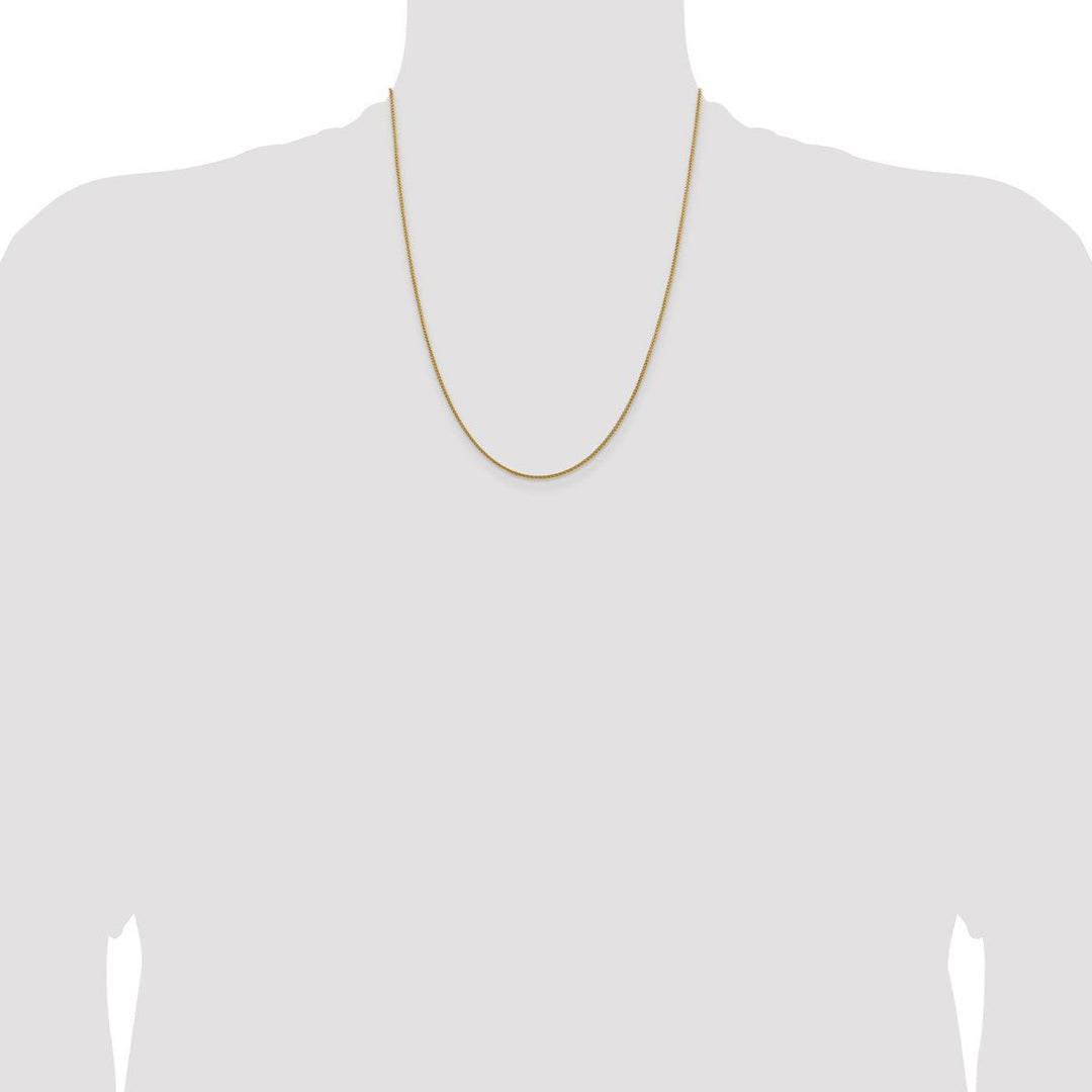 Gold 1.5mm Spiga (Wheat) Chain, 22