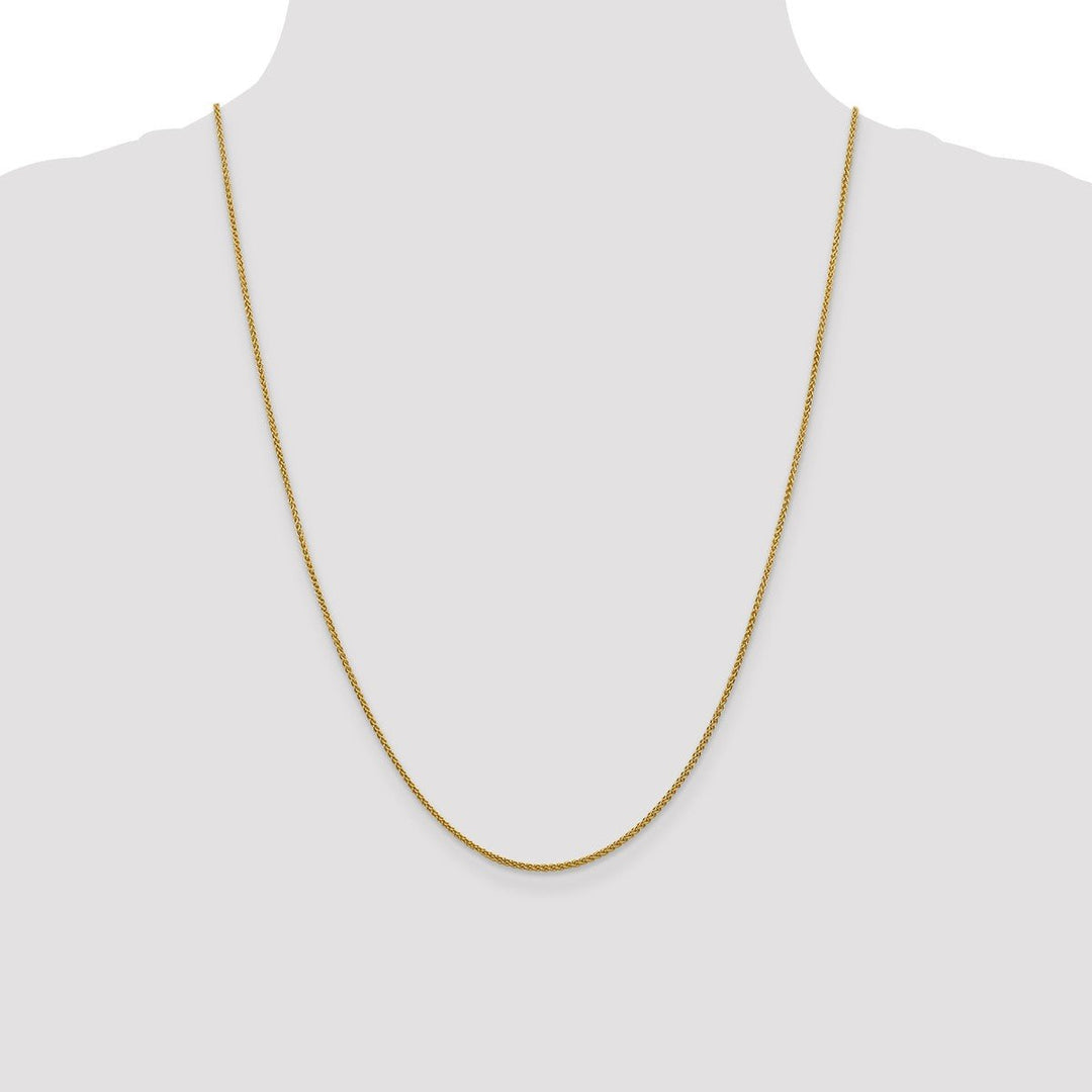 Gold 1.5mm Spiga (Wheat) Chain, 24
