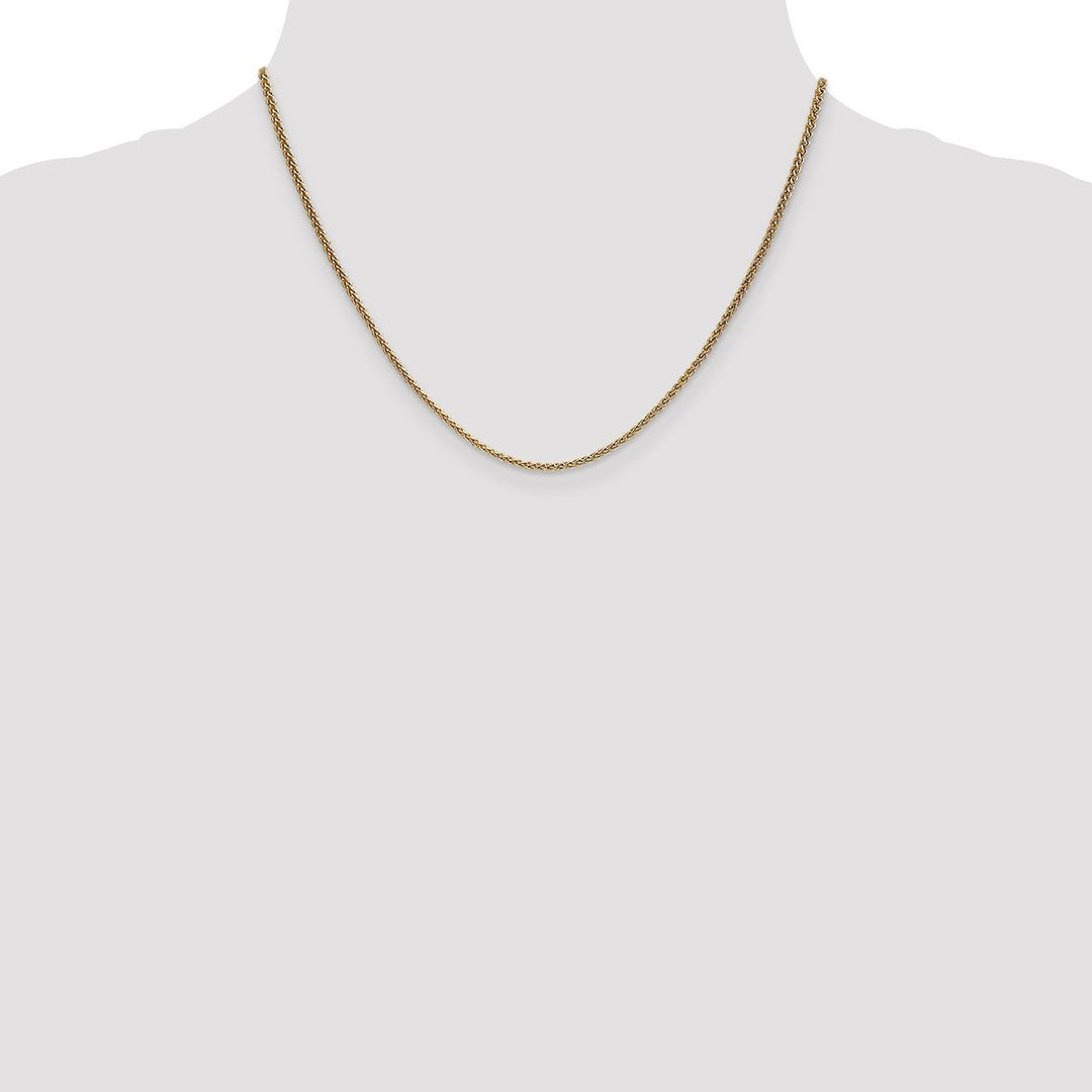 Gold 1.65mm Spiga (Wheat) Chain, 18