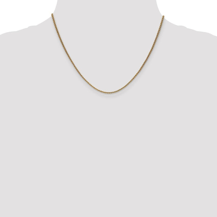 Gold 1.65mm Spiga (Wheat) Chain, 18" - Chain - Design Jewellers Edmonton