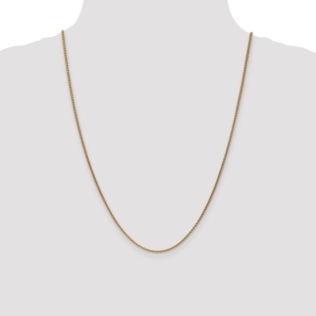 Gold 1.65mm Spiga (Wheat) Chain, 24