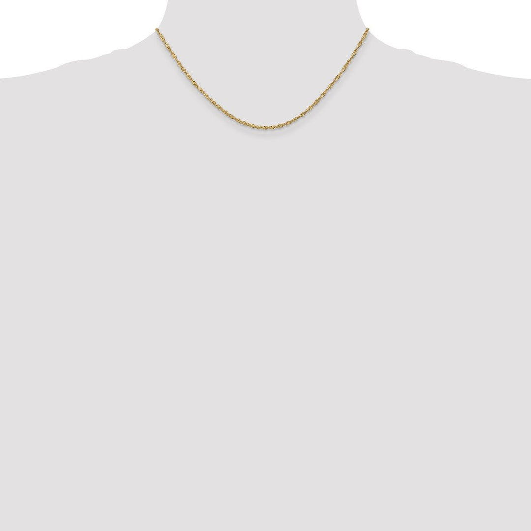 Gold 1.6mm Singapore Chain, 16
