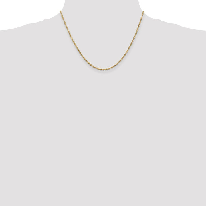Gold 1.6mm Singapore Chain, 18" - Chain - Design Jewellers Edmonton