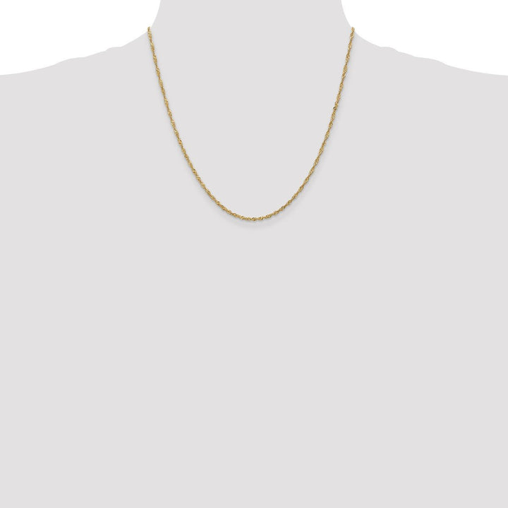 Gold 1.6mm Singapore Chain, 20" - Chain - Design Jewellers Edmonton