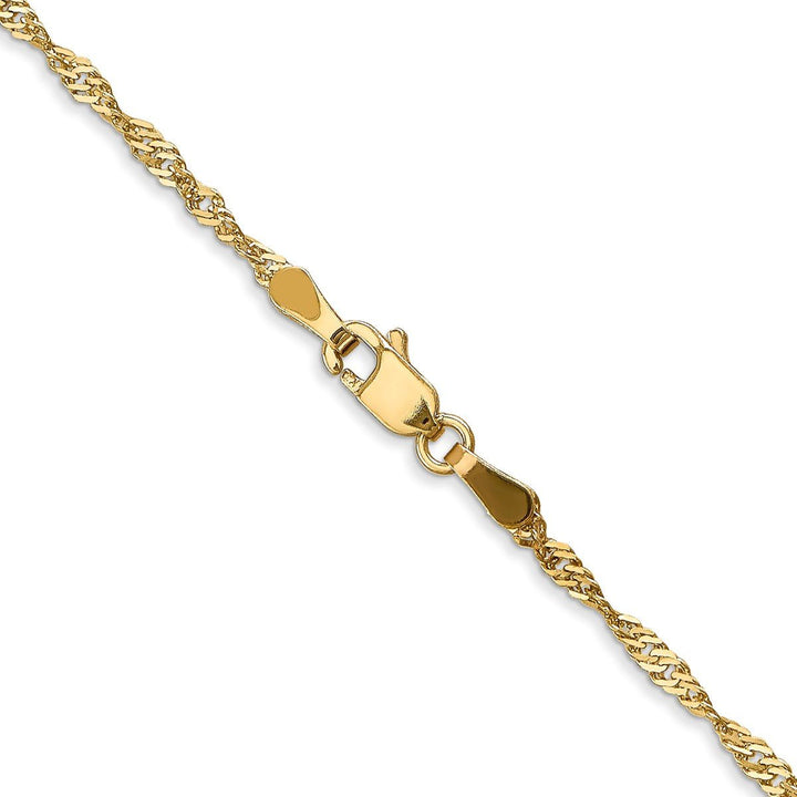 Gold 1.6mm Singapore Chain, 22" - Chain - Design Jewellers Edmonton