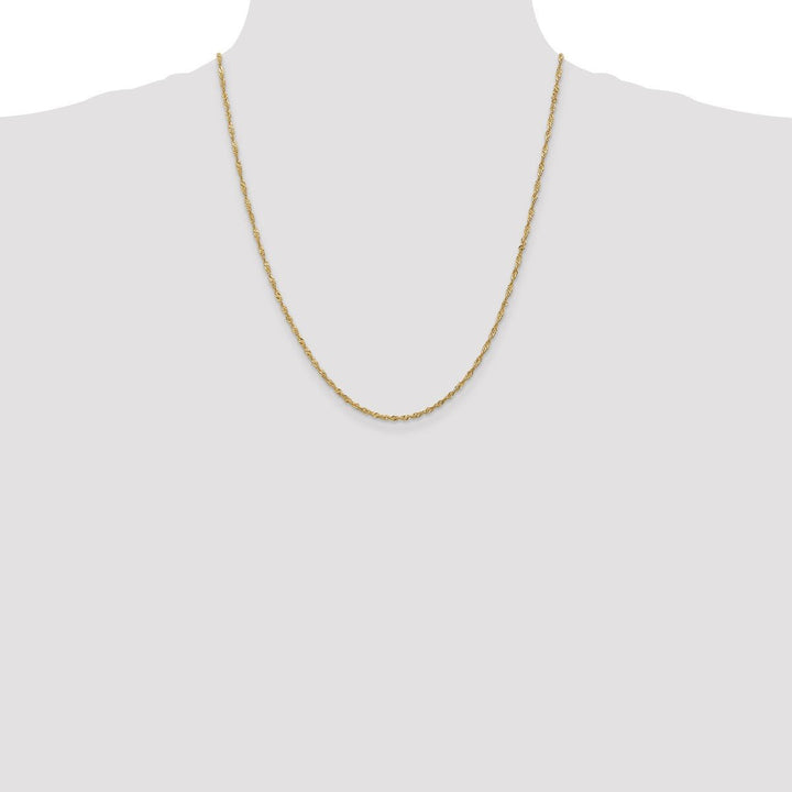 Gold 1.6mm Singapore Chain, 22" - Chain - Design Jewellers Edmonton