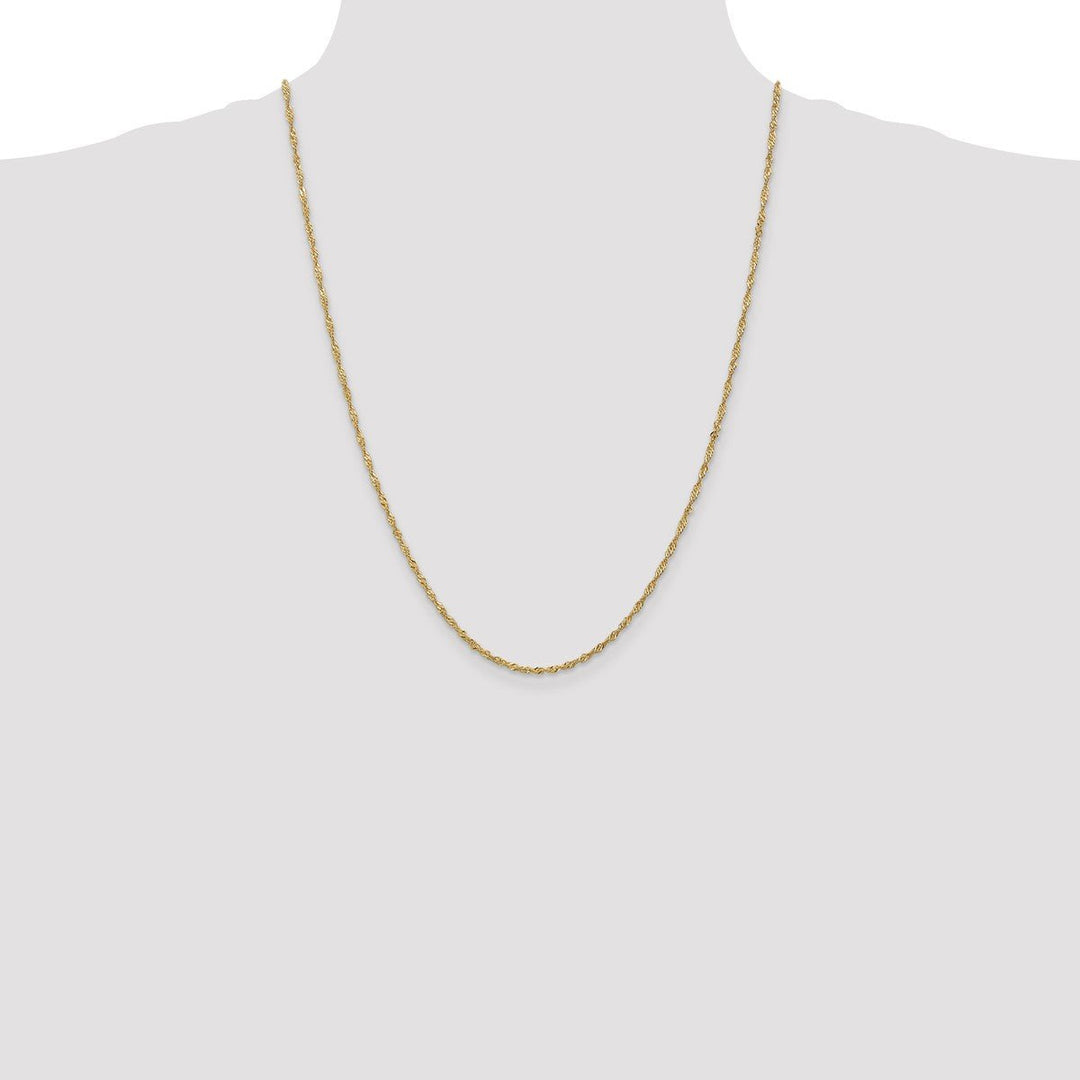 Gold 1.6mm Singapore Chain, 24