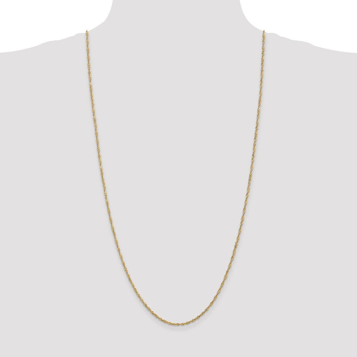 Gold 1.6mm Singapore Chain, 30" - Chain - Design Jewellers Edmonton