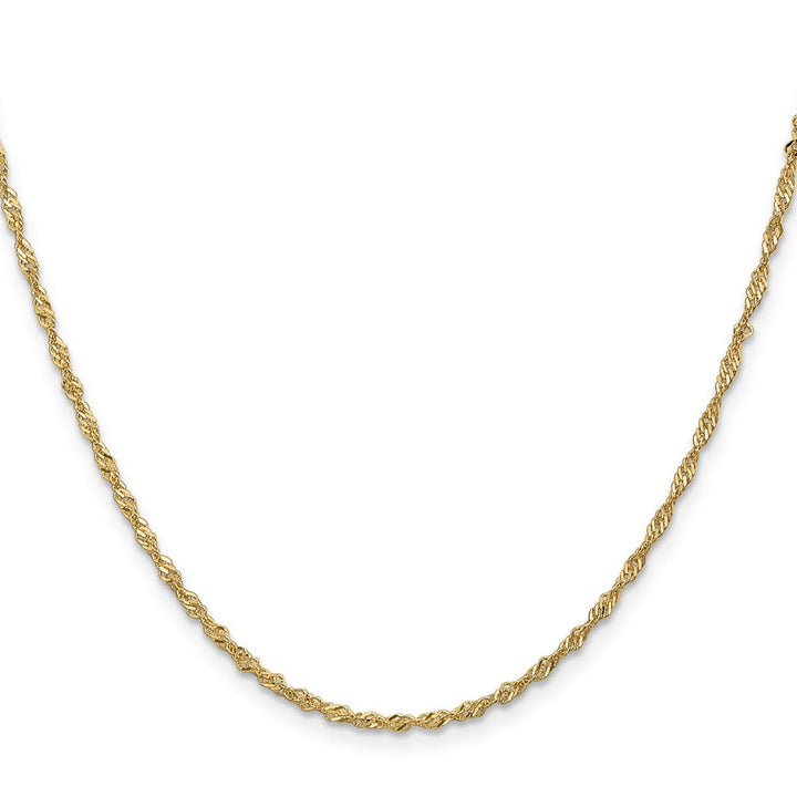 Gold 1.6mm Singapore Chain, 30" - Chain - Design Jewellers Edmonton