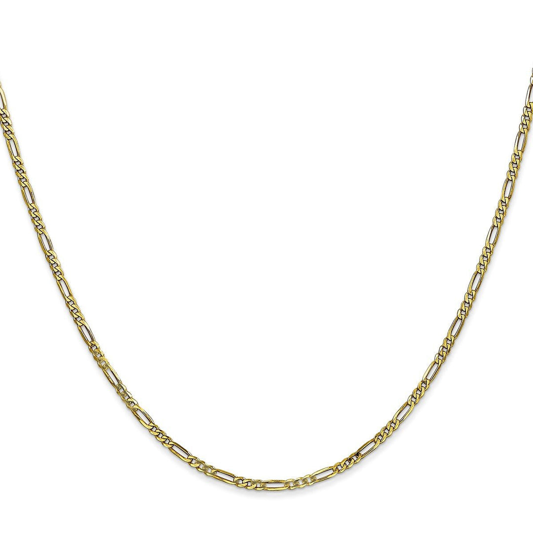 Gold 1.75mm Figaro Chain, 16
